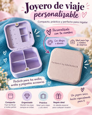 Joyero de viaje personalizable