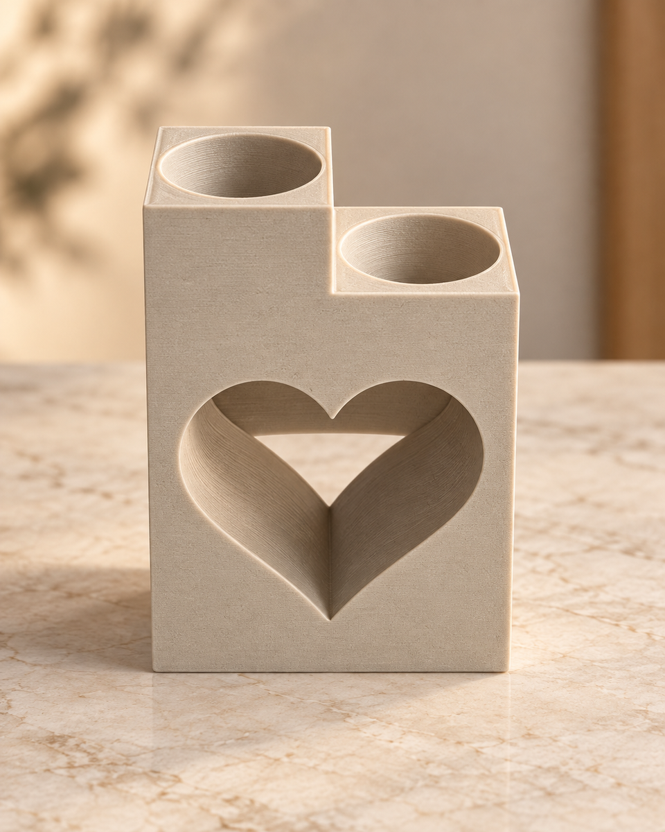 Portavelas Corazón