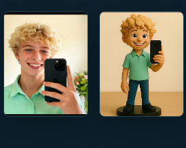 Figura 3D personalizada desde tu foto